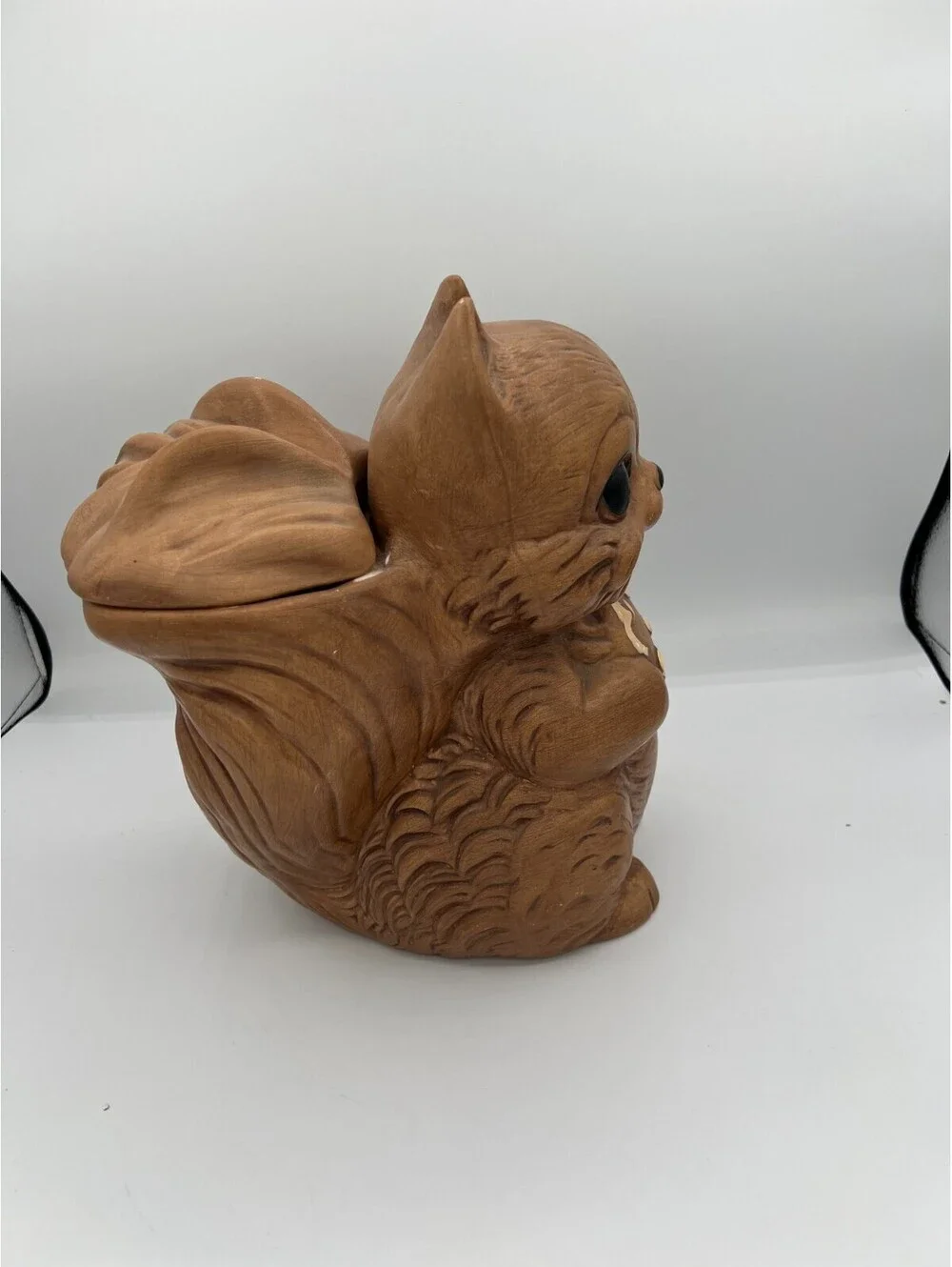 Vintage Twin Winton Cookie Jar Cute Squirrel Holding Cookie Vintage 1960s